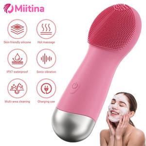 전동클렌져 진동 세안기 3D 전기 페이셜 클렌징 브러시 실리콘 USB 충전 방수 7 레벨 블랙 헤드 메이크업