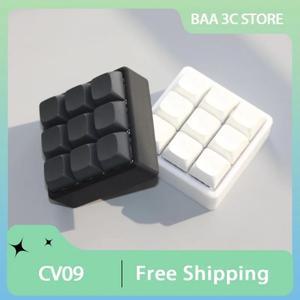 CV09 사용자 정의 DIY 9Key 미니 키보드 QMK 펌웨어 레이아웃 Prog Rammable VIA 키 핫 플러그 키트 RGB