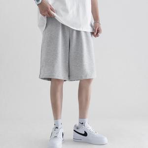 허리밴딩 반바지 추리닝팬츠 그레이 남성 캐주얼 5부