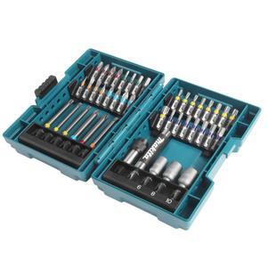 Makita B-55697 전동 스크루드라이버 비트 세트, 컬러 코드 크로스 플라워 타입 육각 소켓 비트, 전동 공구