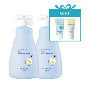 궁중비책 키즈 마일드 바디워시 300ml x 2개 +[증정] 프레시 샴푸 30ml, 수딩 젤 30ml (기간:5/1~5/2)
