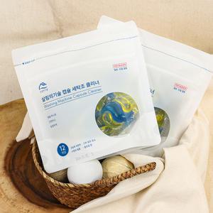 [살림의기술] 고농축 캡슐 세탁조 클리너 12개입 플로럴향 일반 드럼 세탁기 청소 통세척