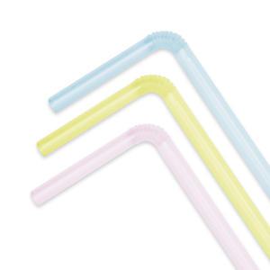 5mm 파스텔 자바라 빨대 카페 일회용 테이크아웃 주름형 스트로우 1박스 10000개