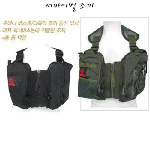 k 38 다목적 가방조끼 퀵 낚시 등산 밀리터리조끼 KJ상사