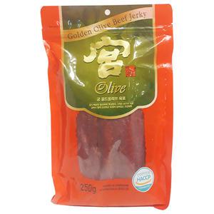 궁(宮) 골드 올리브 우육포 250g /쇠고기 육포/술안주/간식