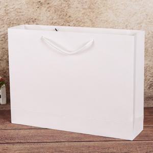 무지 가로형 쇼핑백(화이트)(30x25cm)/종이쇼핑백