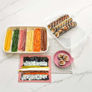이지앤프리 파스텔 김밥재료보관용기 + 김밥말이 세트