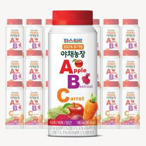 [파스퇴르] 100%유기농 야채농장 ABC주스190ml(21팩)