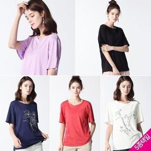 [홈쇼핑방송/르오트] 피치샤벳 코튼 모달 티블라우스