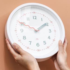 클리어 키즈 아이방 인테리어 무소음 교육 학습용 벽시계