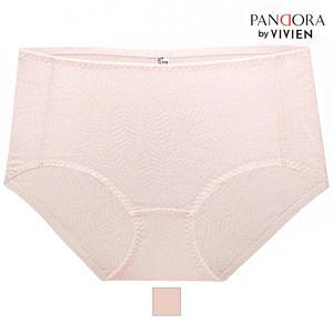 판도라by비비안 VBP7132P 자카드 리프 패턴 인견 맥시 팬티 (소프트브라운/95~105)