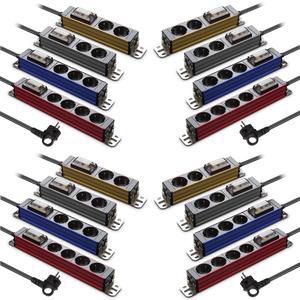 현대일렉트릭 알루미늄 고용량 에어컨 멀티탭 콘센트 4000W 누전차단 2구 3구 4구 6구