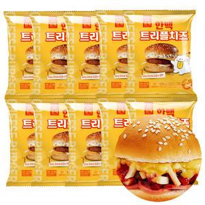 한맥 트리플치즈 햄버거 10봉 치즈버거 편의점 매점빵