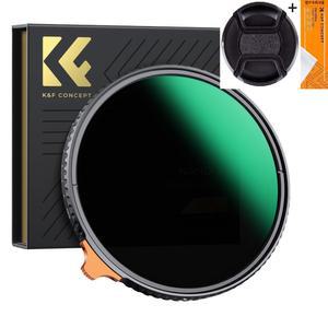 K&F Concept 82mm NANO-X 가변 ND2-400 렌즈크리너융/필터 캡포함   _ 8K AGC Glass Fader ND2-ND400 Filter + Cap/Cloth