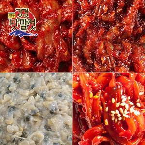 전통 강경맛깔젓 4종세트 1호 총2kg(창난젓+조개젓+낙지젓+오징어젓 각500g씩)