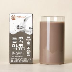 NON-GMO 검은콩 듬뿍약콩두유 190ml x 48팩(16개입 x 3박스)