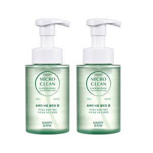 해피바스 마이크로클린 솝베리 버블클렌징폼, 300ml, 2개