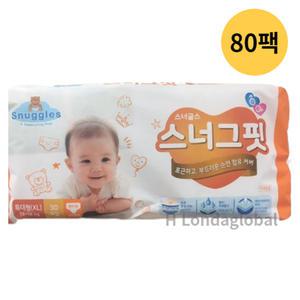 스너글스 스너그핏 팬티형 공용 특대 기저귀 30매 X80팩