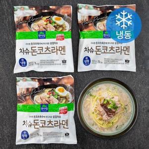면사랑 차슈돈코츠라멘 (냉동), 331g, 3개 one option