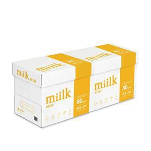 [밀크] 눈이 편한 베이지 미색 복사용지 A4용지 A4 80g 5000매(2500매x2박스) SAMU(A)