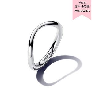 [판도라][백화점 보증서 제공]오가니컬리 쉐입드 밴드 링_193314C00