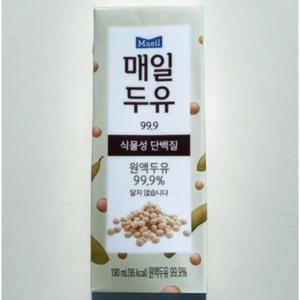 매일두유 무가당 99.9 아이간식 무첨가두유 190ml 24팩