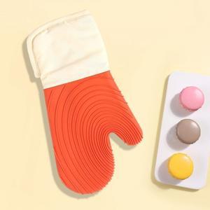(오렌지) 홈키친 실리콘 오븐 장갑/안전/손보호/주방/부엌/홈베이킹/제빵/벙어리/미끄럼방지/가정용/논슬립