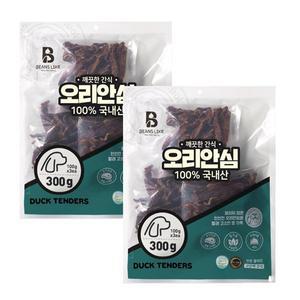 [친절한도그씨]빈즈라이크 오리 안심 600g 국내산 생육원료 애견간식