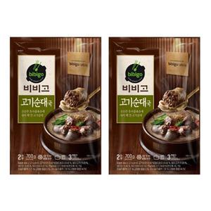비비고 고기순대국, 700g(냉동), 2개