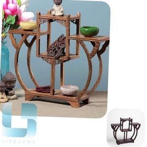 더제이 고급 한식 중식당 거실 찻잔 다관 장식장 34x30cm 엔틱 양주장 매장