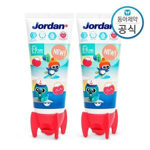 5세 이하 유아 어린이치약 저불소 500ppm 뉴스텝1 90g 2개