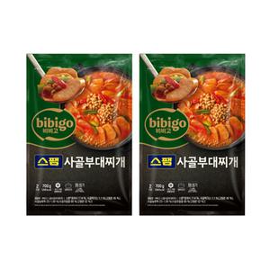 CJ 비비고 스팸사골부대찌개, 700g, 2개