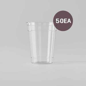 국내생산 16온스 투명 아이스 테이크아웃 컵 500ml 50개 캠핑 파티 도시락