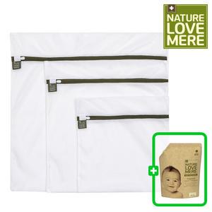 네이쳐러브메레 무형광 아기 신생아 세탁망 / 사각형 3종세트 (GIFT) 500ml 세제 리필 (오리지널향)
