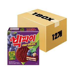 크라운제과 빅파이 영동포도 324g x 12개 x 1박스