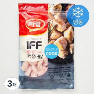 하림 IFF 핑크솔트 한입 닭가슴살 (냉동) 3개, 1.1kg one option