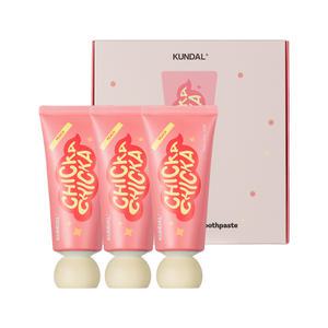 쿤달 유아용 치카 스마일 키즈치약 피치향, 60g, 3개