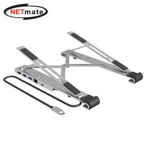 강원전자 넷메이트 NM-MHS02 USB-C X 스탠드 (USB3.0 3포트, HDMI, LAN, PD)