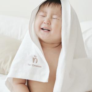 1+1 뉴코코맘  밤부100 아기목욕타올 싸개겸용 감탄스러운 부드러움