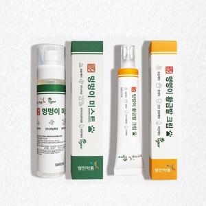 영진약품 주견야옹 멍멍이 황금발 크림 50ml+멍멍이 미스트 150ml -강아지 고양이 풋케어 보습케어