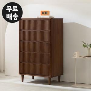 뮤이 템바보드 5단 서랍장 오단 안방 수입(800/월넛)
