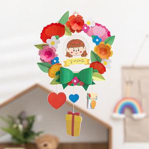 카네이션 종이리스 종이카네이션 가정의달 만들기재료 초등 유아 인테리어 소품 만들기 어버이날 선물 카드 편지 키트