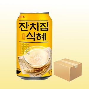 롯데 잔치집 식혜 340ml x 24캔 전통 음료 쌀