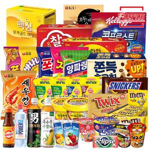 종합 탕비실 자양강장음료 커피 스낵 쿠키/파이/스틱 초콜릿 컵밥 라면 컵라면 음료수 생수