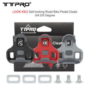 TTPRO SPD SL 룩 페달 사이클링 신발 클릿 자동 잠금 페달 미끄럼 방지 클릿 호환 룩 Keo 로드 바이크 사이클링