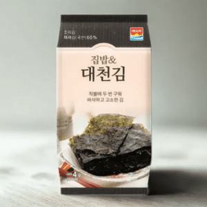 해의락 집밥 대천김 4g 16봉 4개 남녀노소 누구나 좋아하는 밥반찬