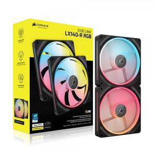 커세어 CORSAIR iCUE LINK LX140-R RGB STARTER KIT Reverse (2팩, 블랙)