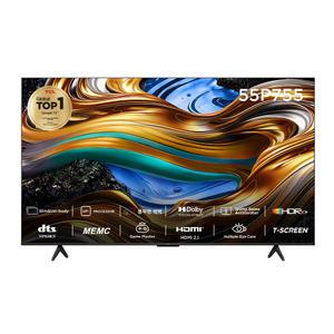 TCL 4K UHD LED TV 55인치 139cm 스마트 TV 스탠드형 벽걸이형