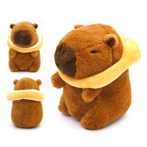 큐티 카피바라 식빵 인형 21cm 봉제 애착인형 선물 쿠션 보들보들 폴리에스터
