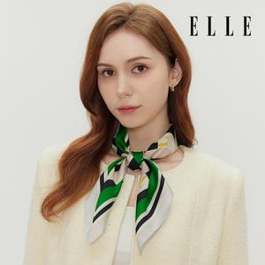 [롯데백화점]엘르 아네스 실크 미니 정사각 스카프 SE521S306
